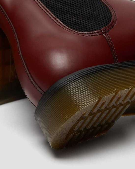 Botines Dr. Martens 2976 Smooth Hombre Vino MX-69812